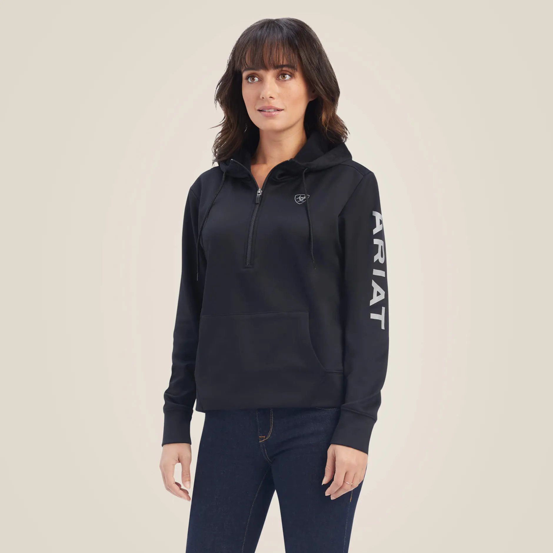Ariat Hoodies & Sweatshirts|Sweatshirts & Hoodies*Tek Hoodie 1/2 Zip Hoodie BLACK