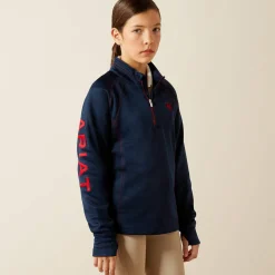 Ariat Sweatshirts & Hoodies*TEK Team 1/2 Zip Sweatshirt NAVY HEATHER