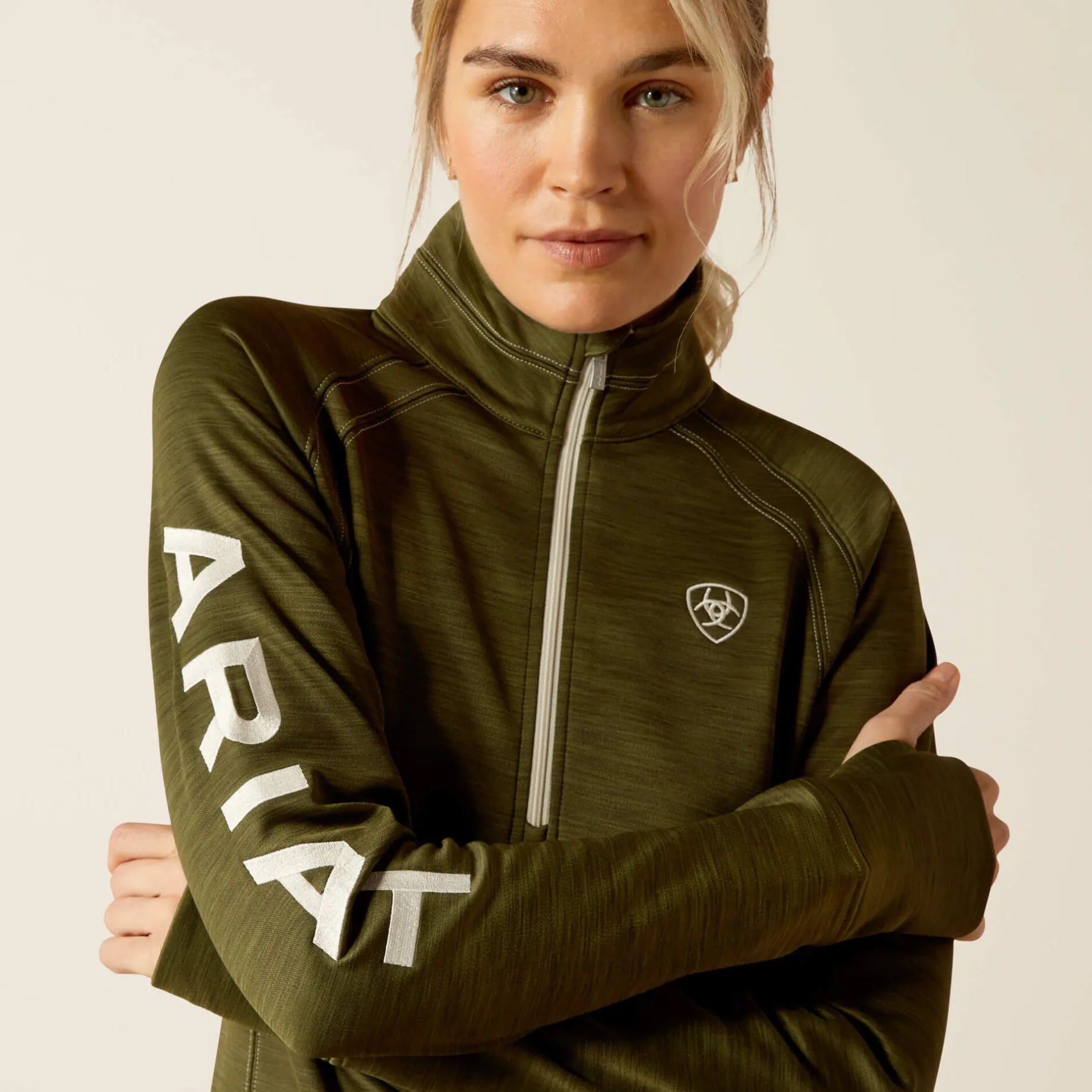Ariat Sweatshirts & Hoodies*Tek Team 1/2 Zip Sweatshirt WINTER MOSS