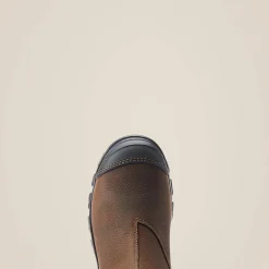 Ariat Pull-On Arbeitsschuhe|Work*Treadfast Chelsea Waterproof Steel Toe Work Boot DARK BROWN