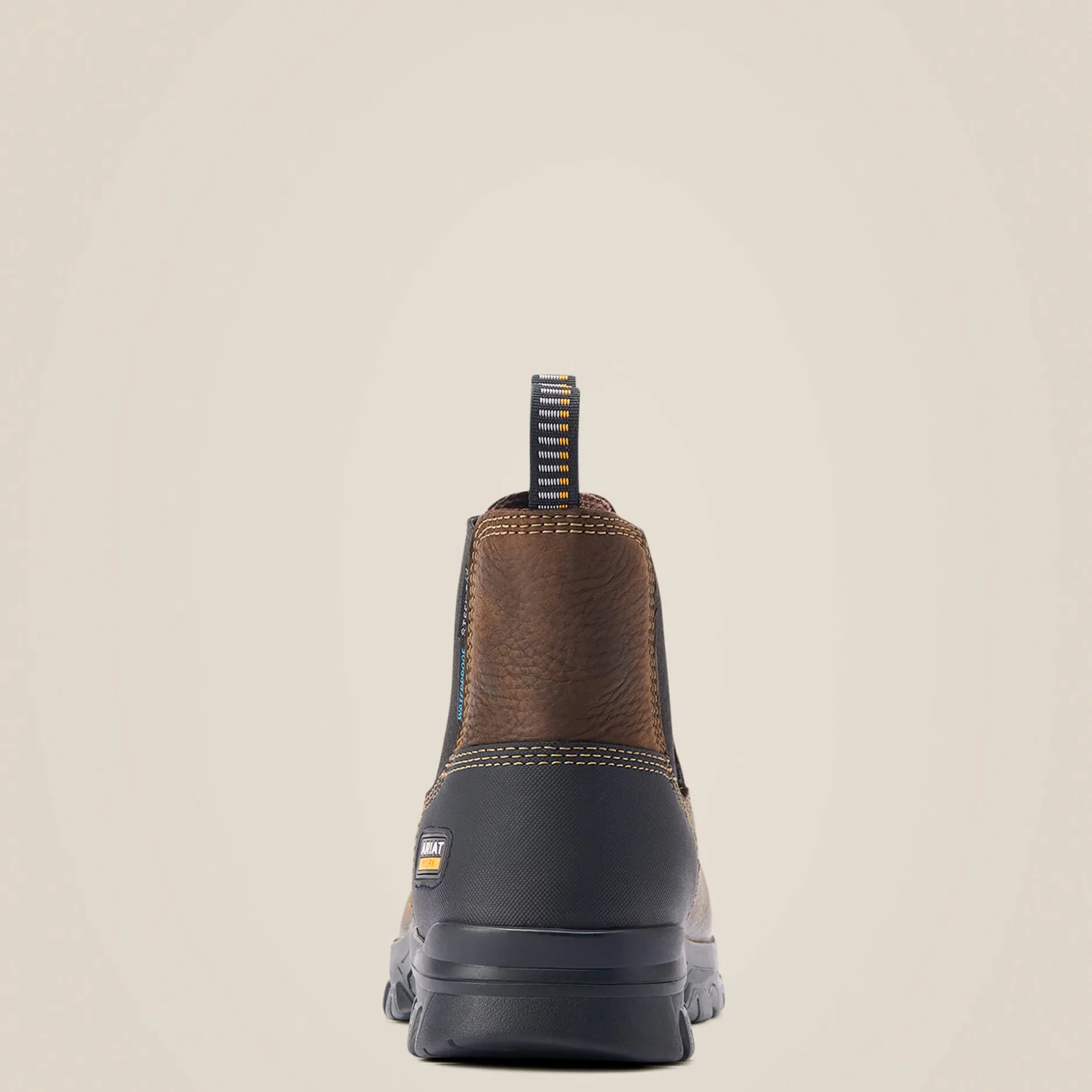 Ariat Pull-On Arbeitsschuhe|Work*Treadfast Chelsea Waterproof Steel Toe Work Boot DARK BROWN