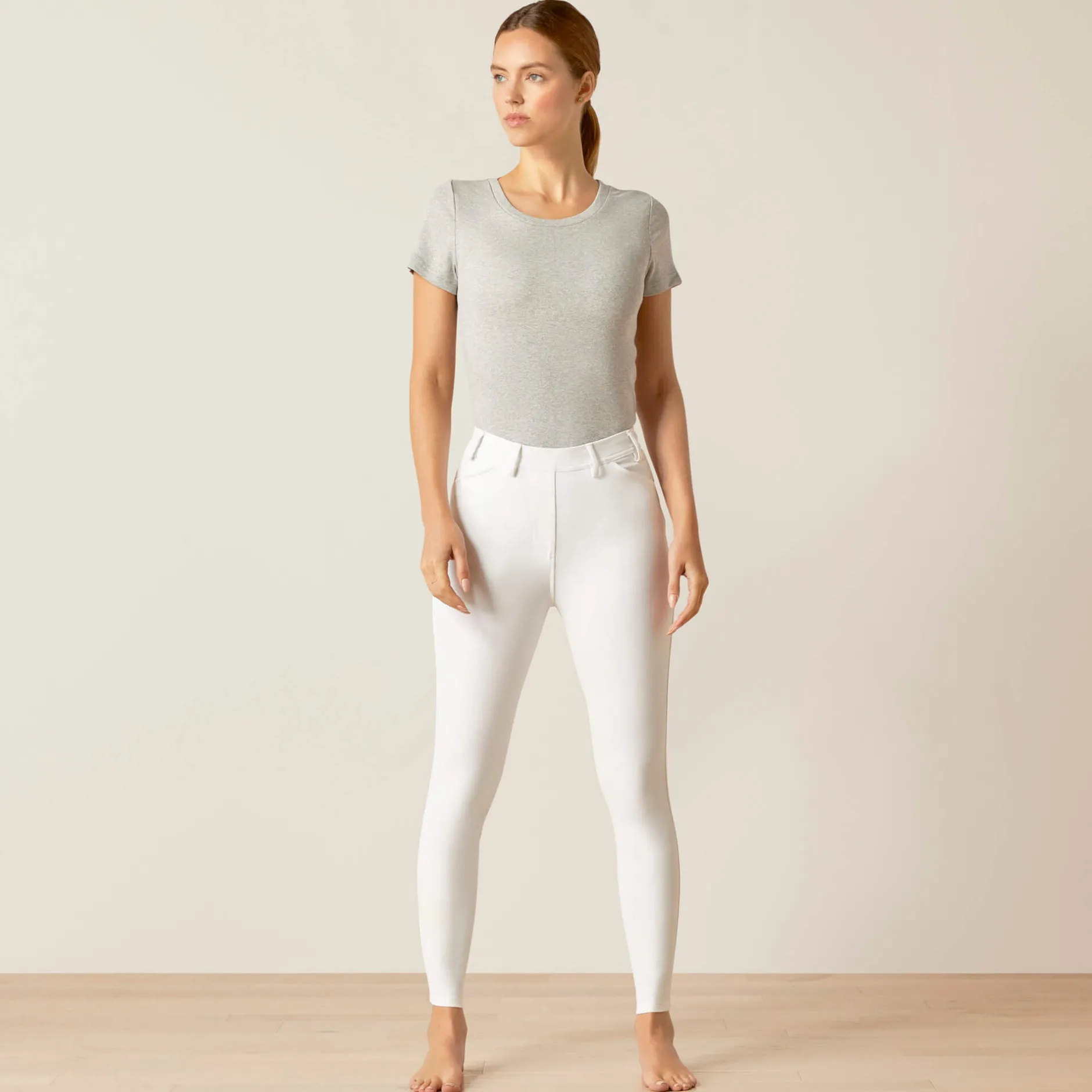 Ariat Reithosen- & Leggings*Tri Factor Full Seat Tight WHITE