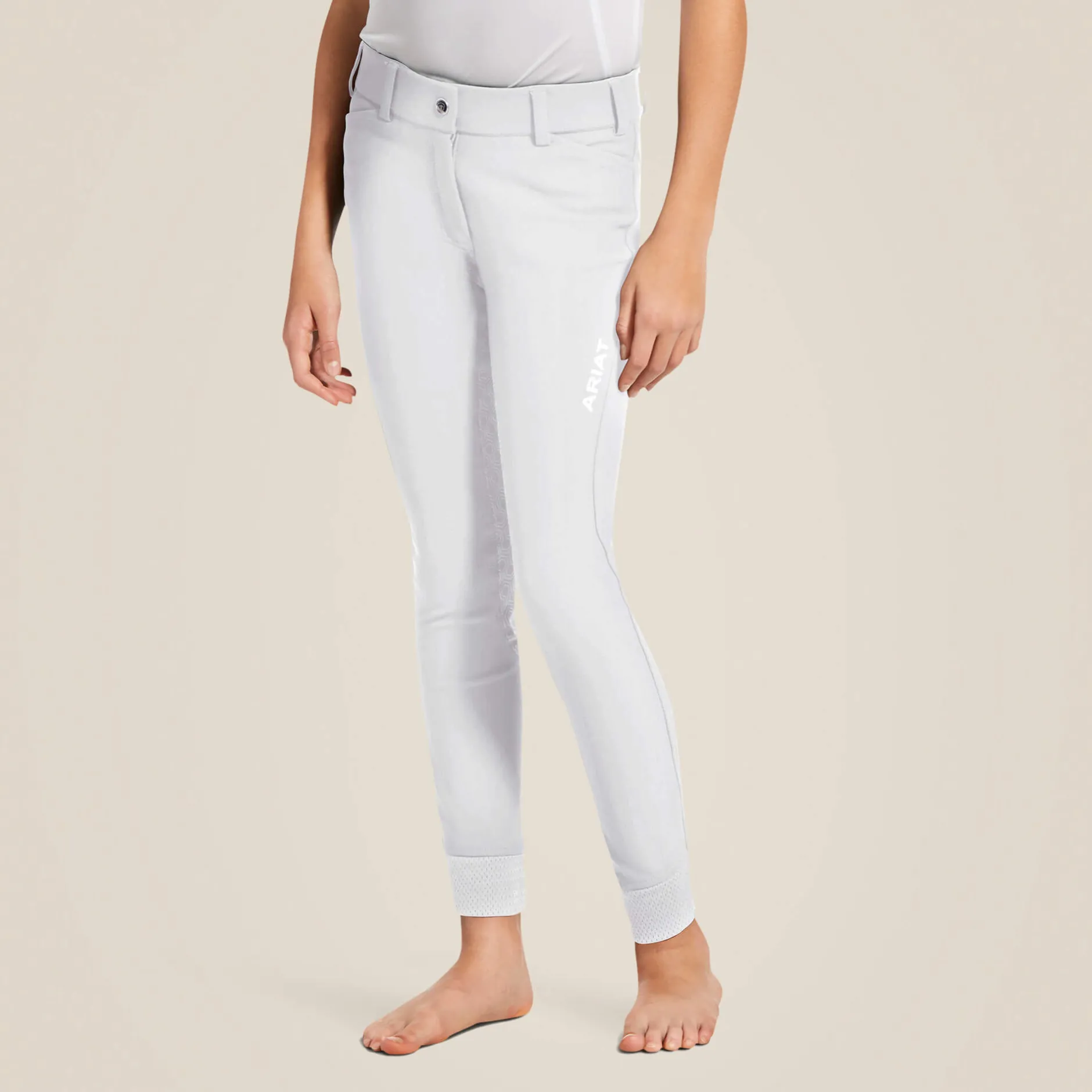 Ariat Reithosen & -Leggings*Tri Factor Grip Full Seat Breech WHITE