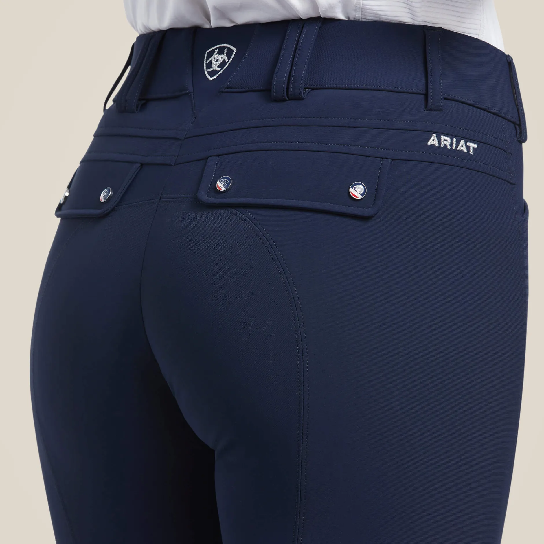Ariat Reithosen- & Leggings*Tri Factor Grip Knee Patch Breech NAVY