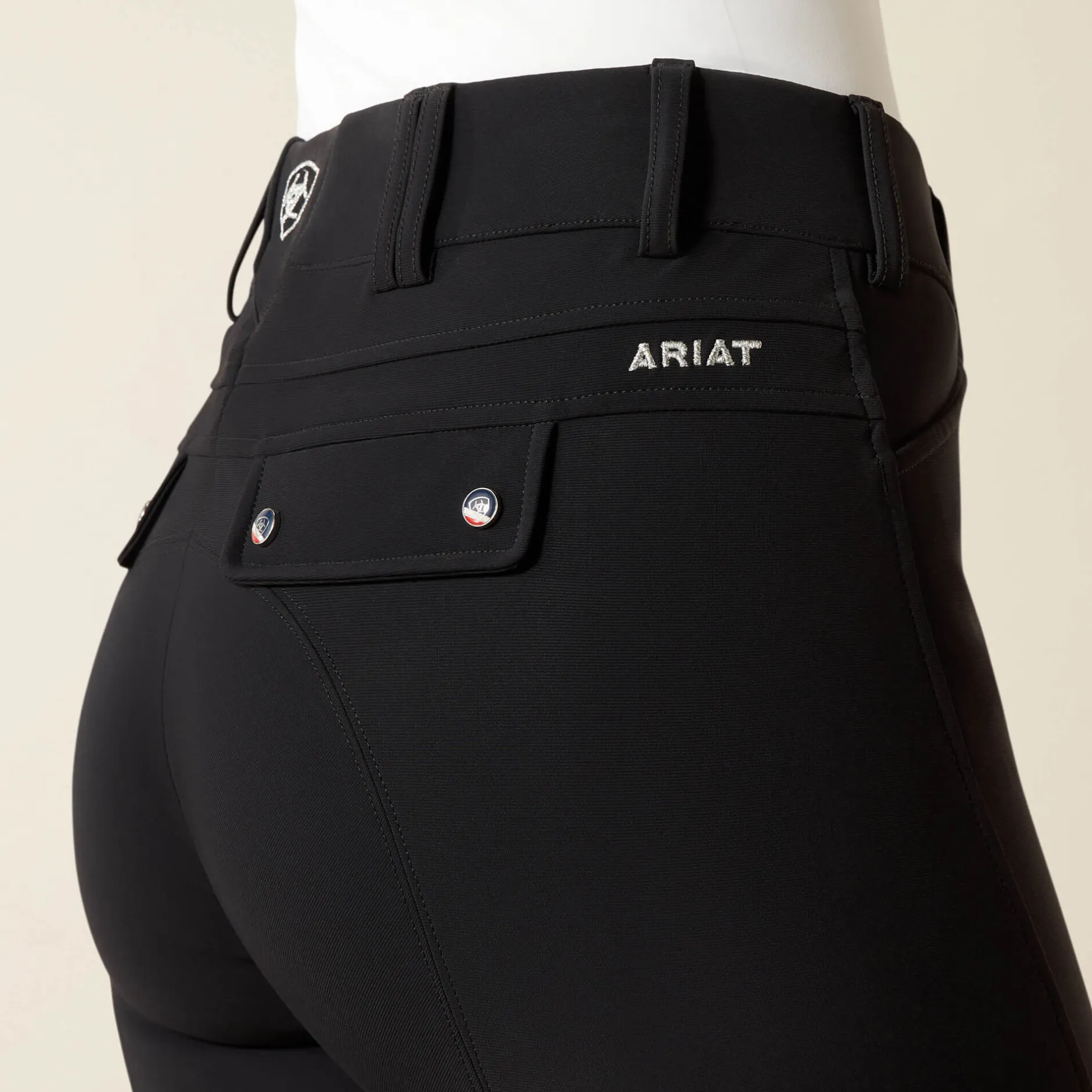 Ariat Reithosen- & Leggings*Tri Factor Grip Knee Patch Breech BLACK