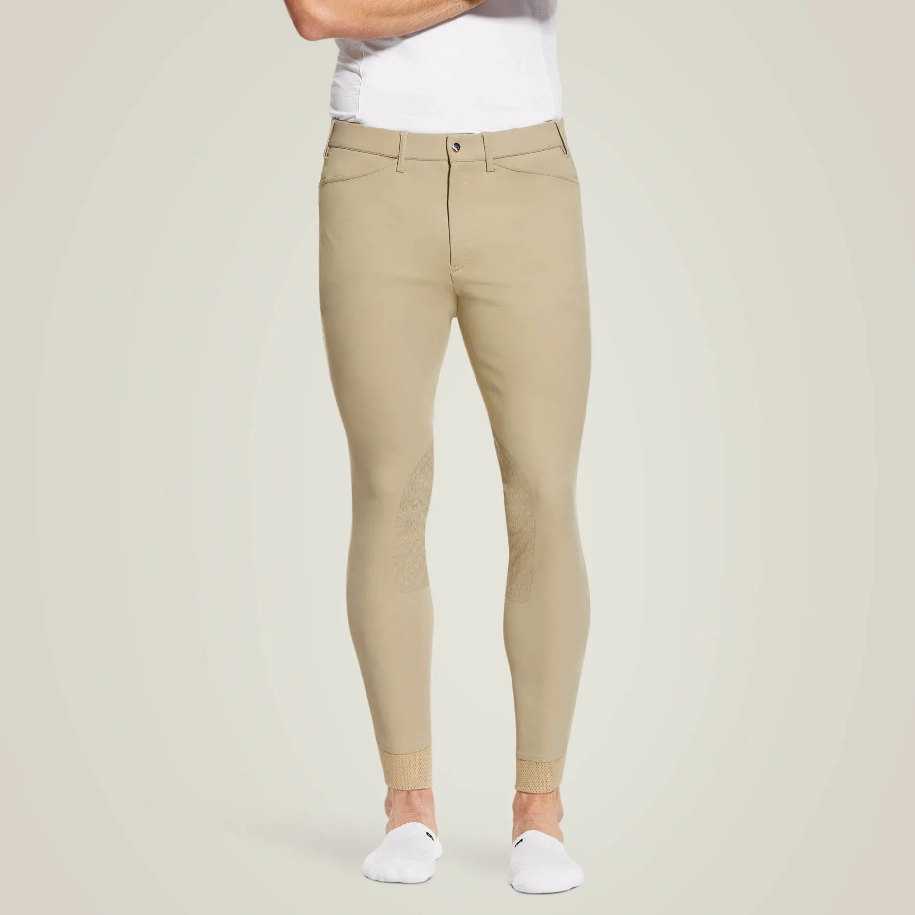 Ariat Reithosen*Tri Factor Grip Knee Patch Breech TAN