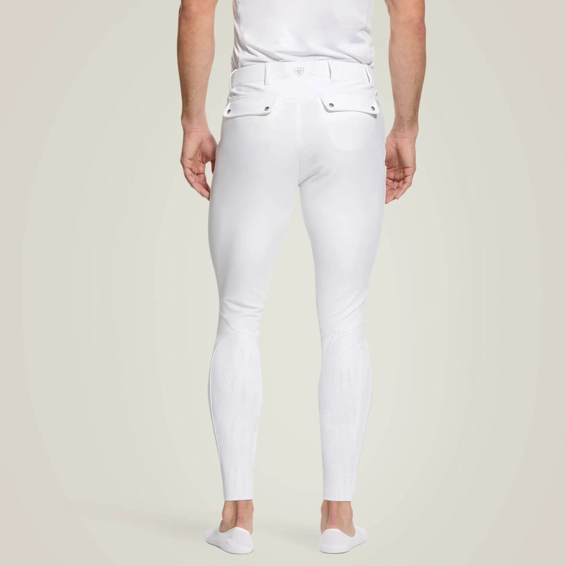 Ariat Reithosen*Tri Factor Grip Knee Patch Breech WHITE