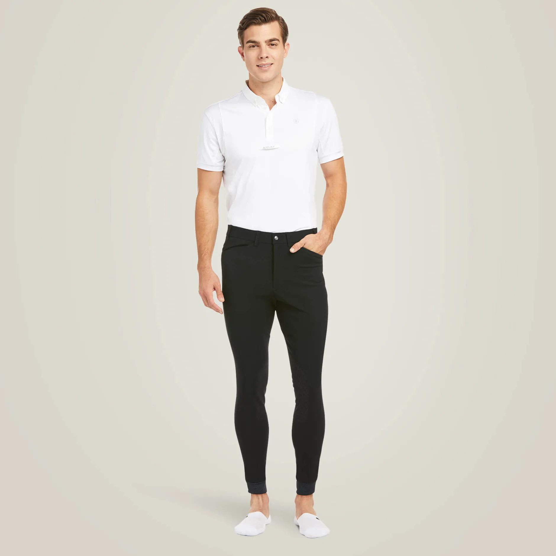 Ariat Reithosen*Tri Factor Grip Knee Patch Breech BLACK