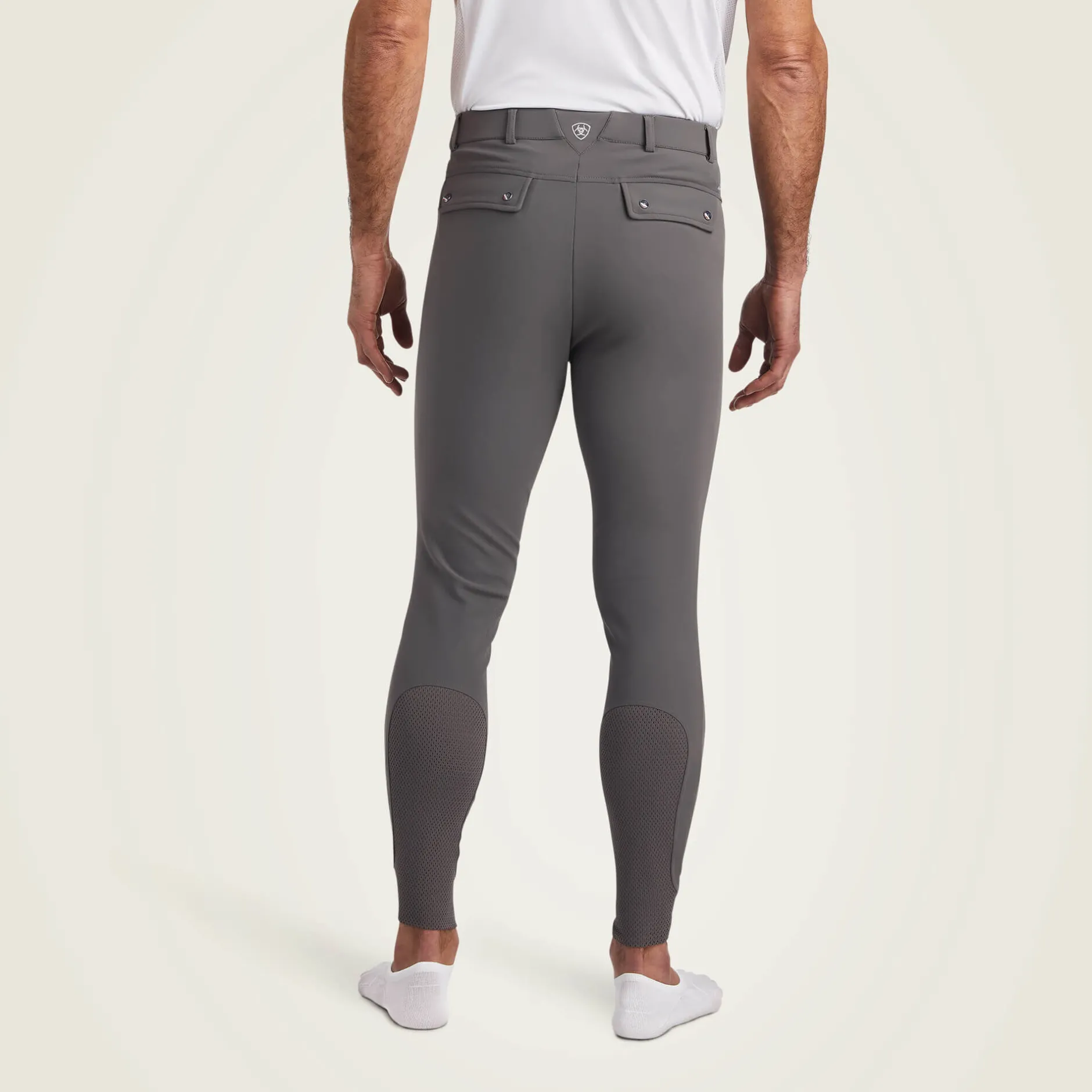 Ariat Reithosen*Tri Factor Grip Knee Patch Breech PLUM GREY