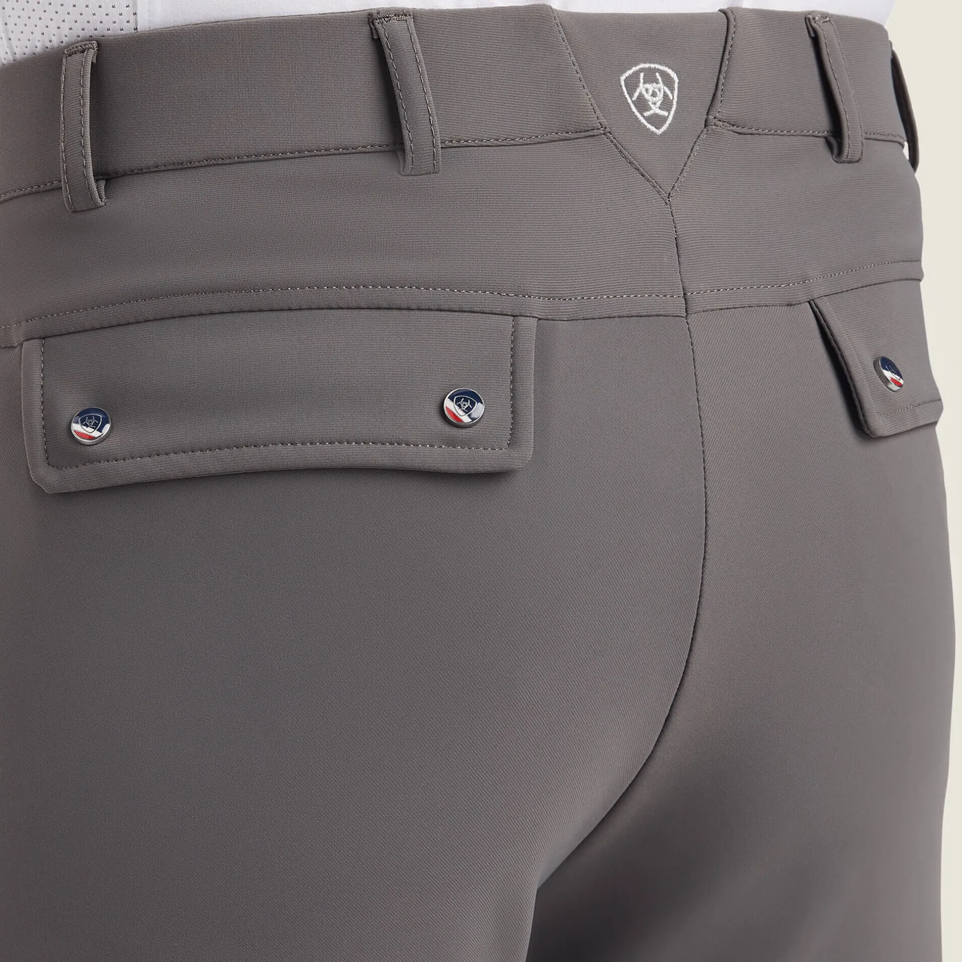 Ariat Reithosen*Tri Factor Grip Knee Patch Breech PLUM GREY