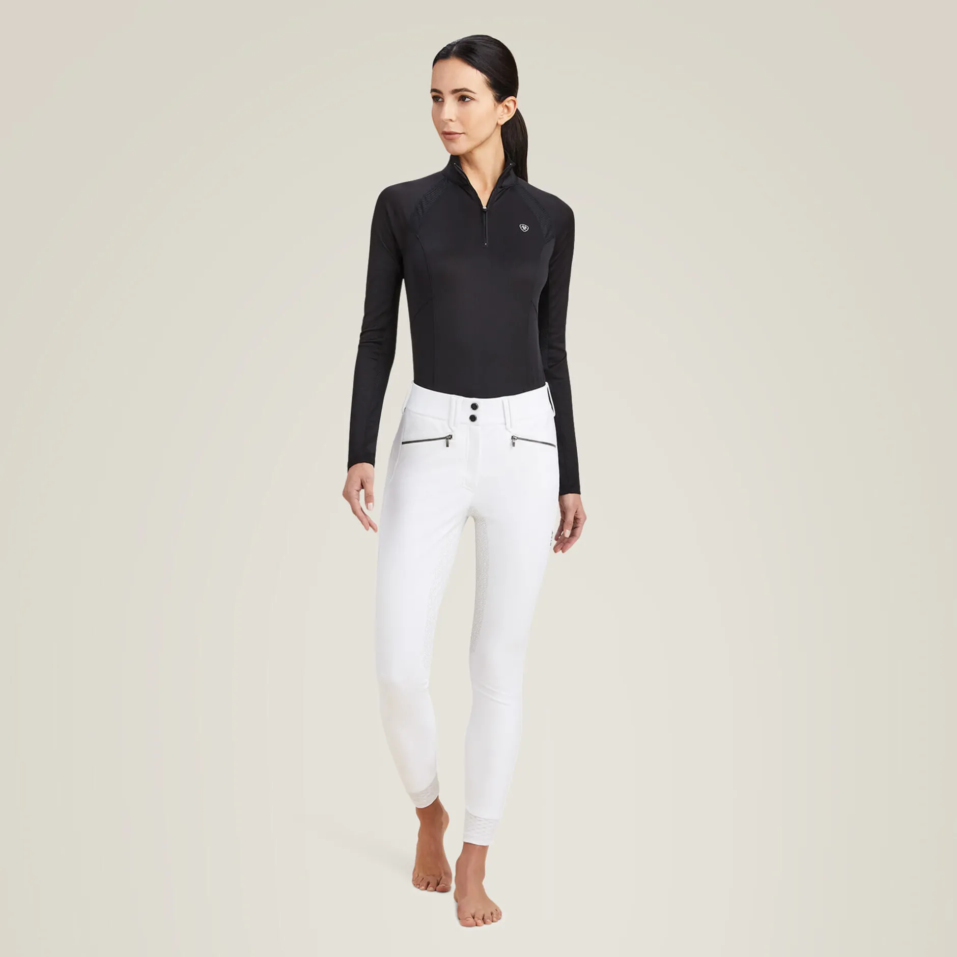 Ariat Reithosen- & Leggings|Turnierbekleidung*Tri Factor X Bellatrix Full Seat Breech WHITE