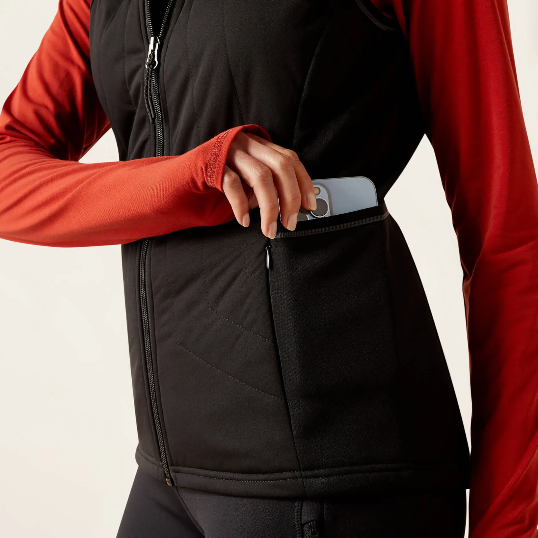 Ariat Sweatshirts & Hoodies*Venture Full Zip Gilet BLACK