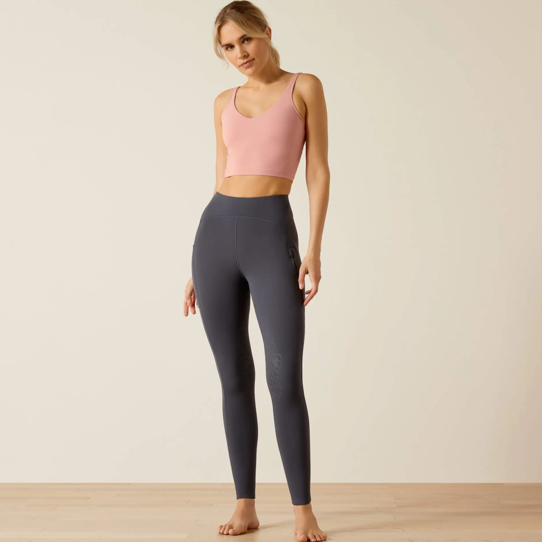 Ariat Reithosen- & Leggings*Venture Thermal Half Grip Tight OMBRE BLUE