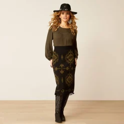Ariat Westernhemden|Oberteile & T-Shirts*Wisteria Top CROC JACQUARD