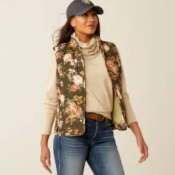 Ariat Oberbekleidung*Woodside Quilted Gilet ROSEGARDEN PRINT