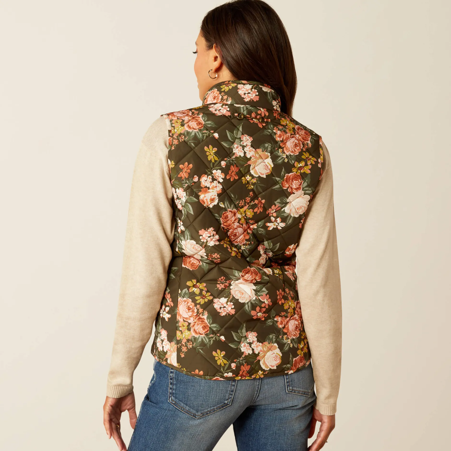 Ariat Oberbekleidung*Woodside Quilted Gilet ROSEGARDEN PRINT