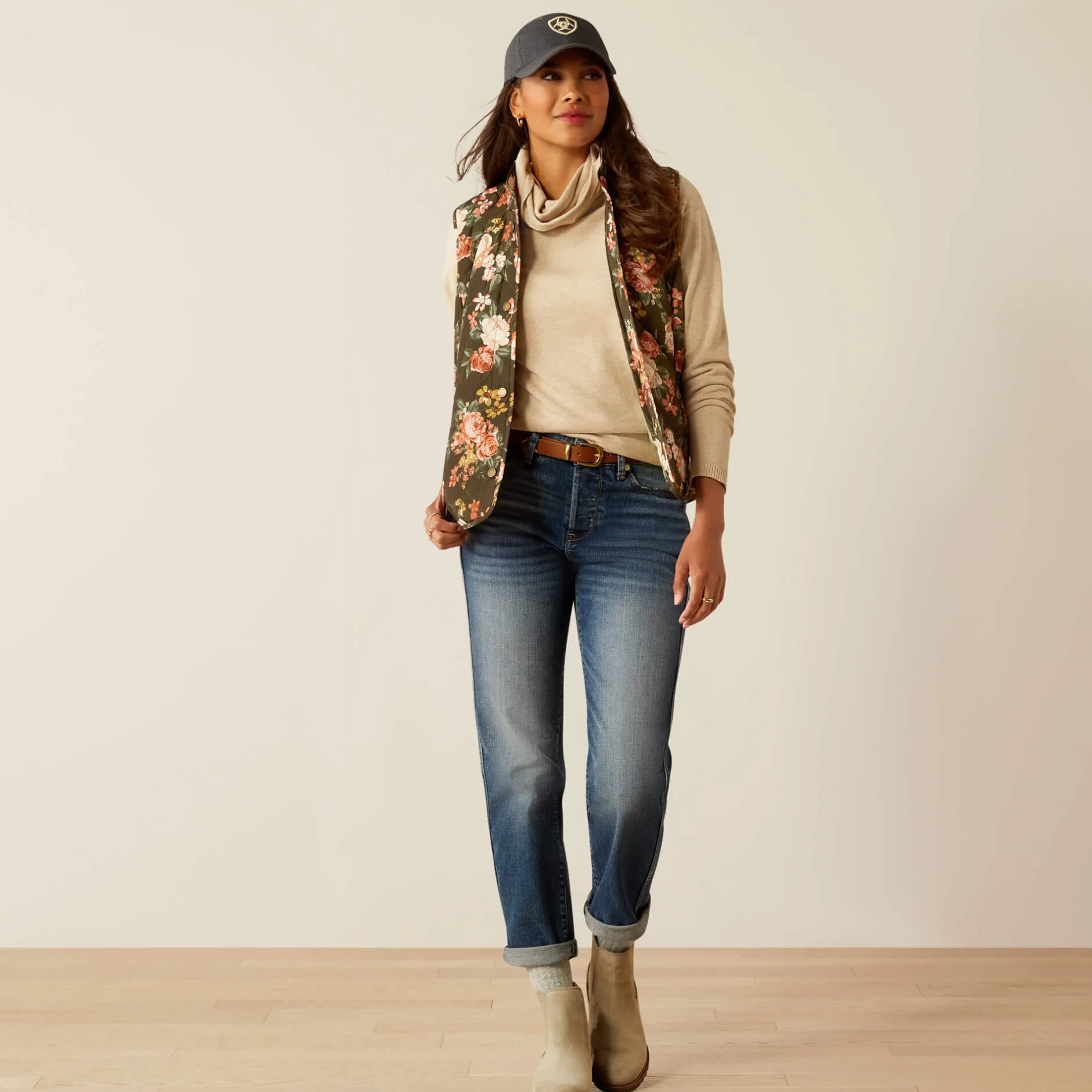 Ariat Oberbekleidung*Woodside Quilted Gilet ROSEGARDEN PRINT
