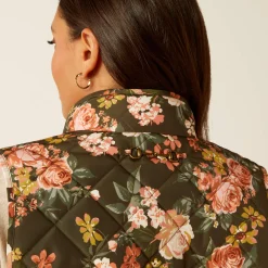 Ariat Oberbekleidung*Woodside Quilted Gilet ROSEGARDEN PRINT