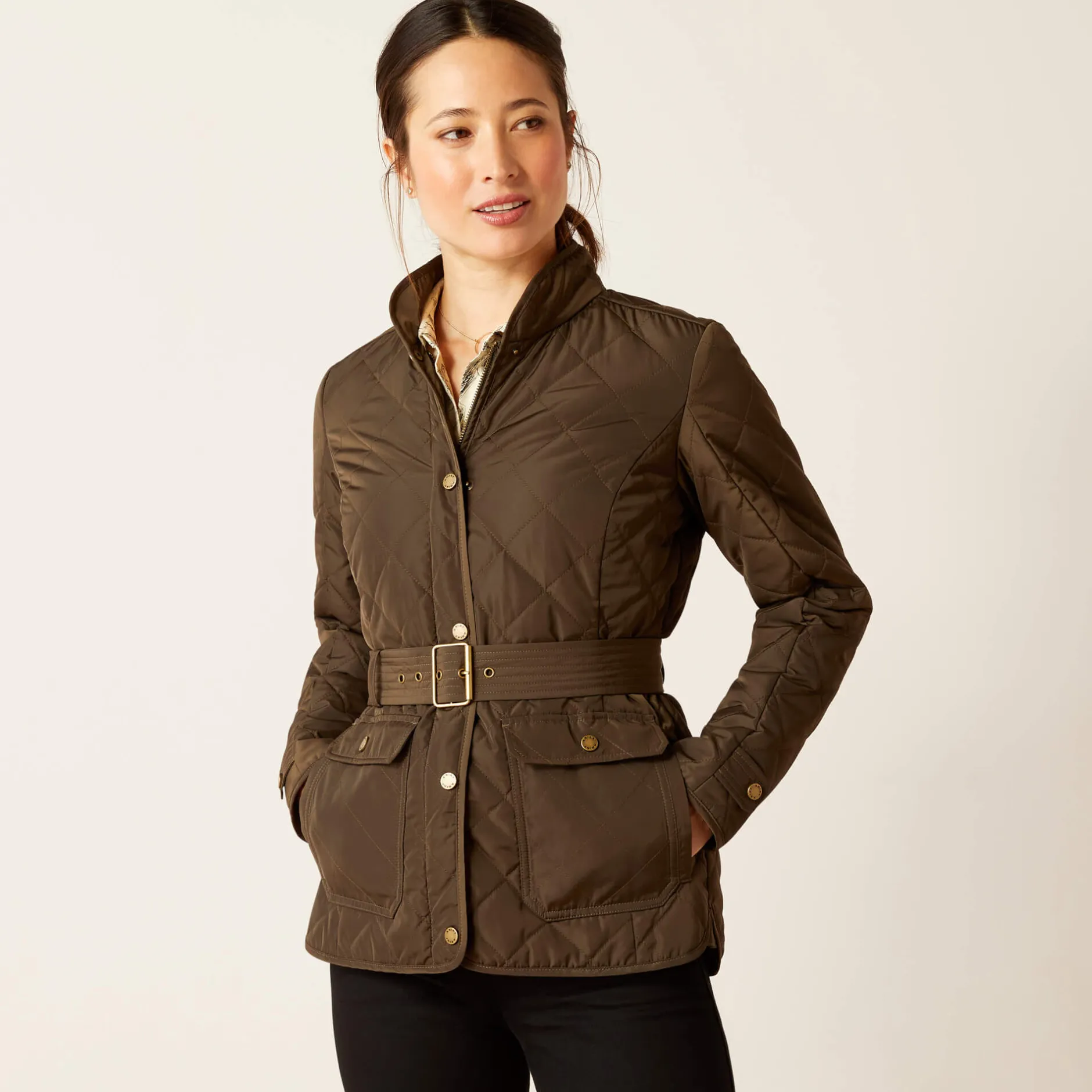 Ariat Oberbekleidung*Woodside Quilted Insulated Jacket EARTH