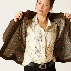 Ariat Oberbekleidung*Woodside Quilted Insulated Jacket EARTH