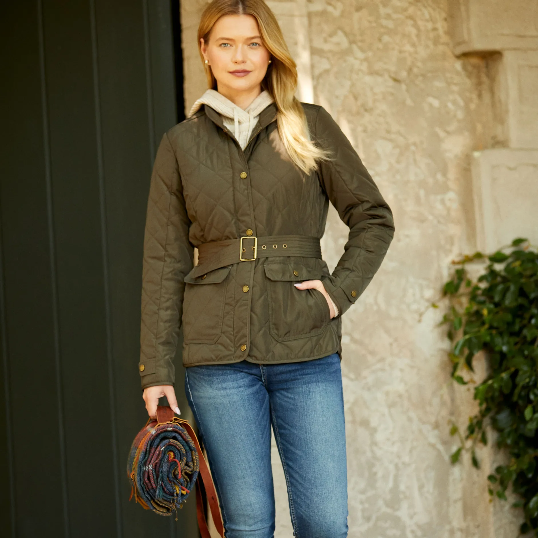 Ariat Oberbekleidung*Woodside Quilted Insulated Jacket EARTH
