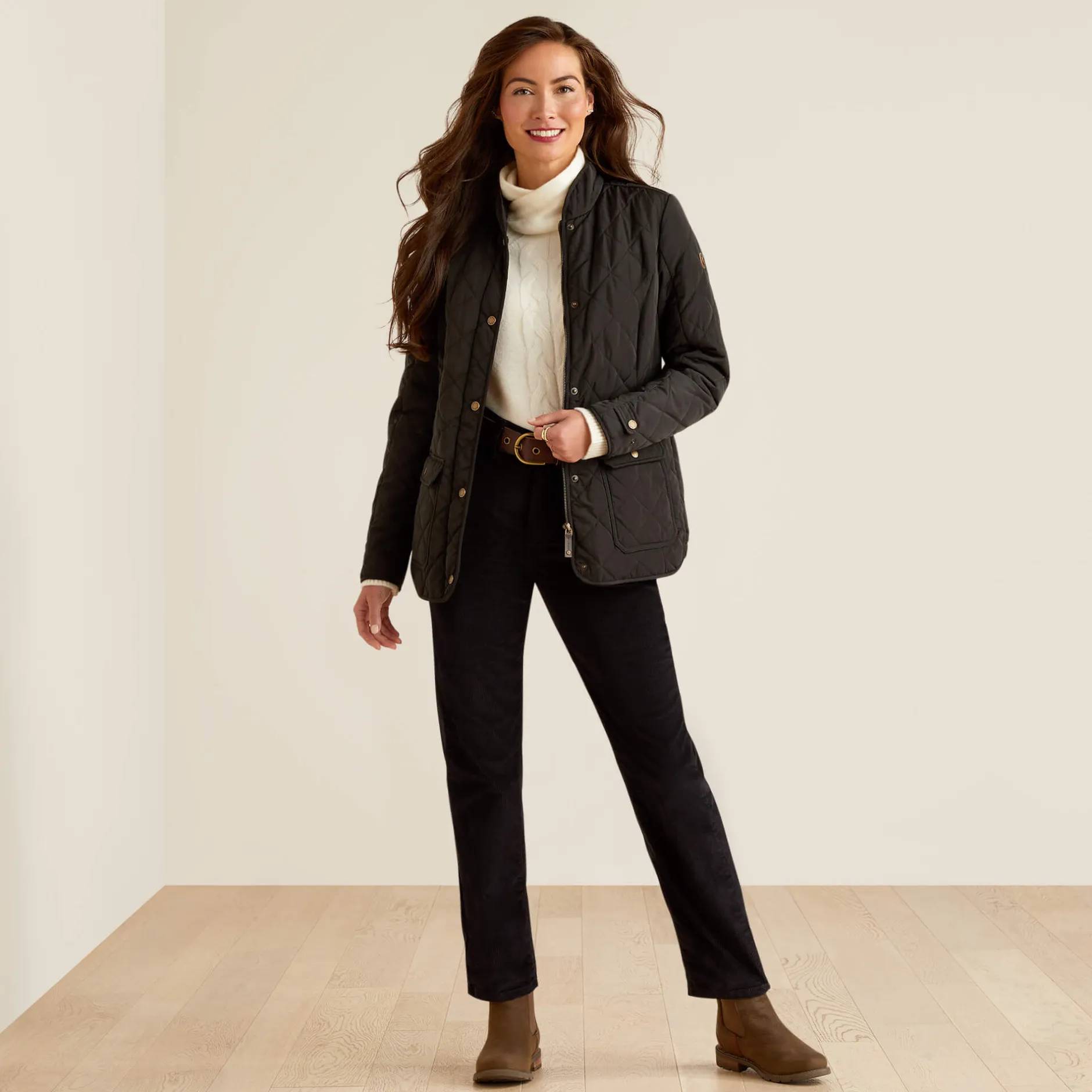 Ariat Oberbekleidung*Woodside Quilted Insulated Jacket BLACK