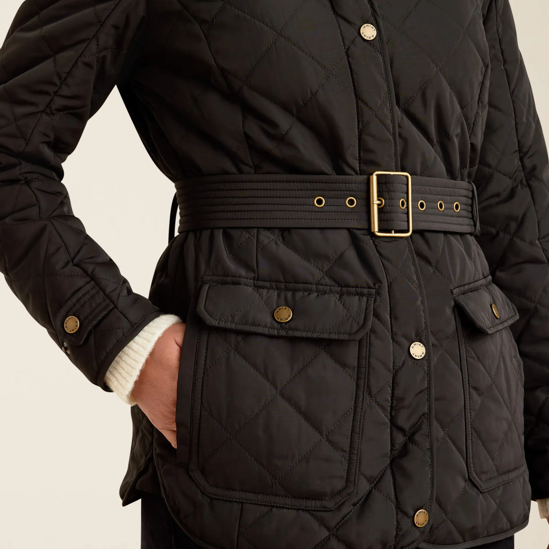 Ariat Oberbekleidung*Woodside Quilted Insulated Jacket BLACK