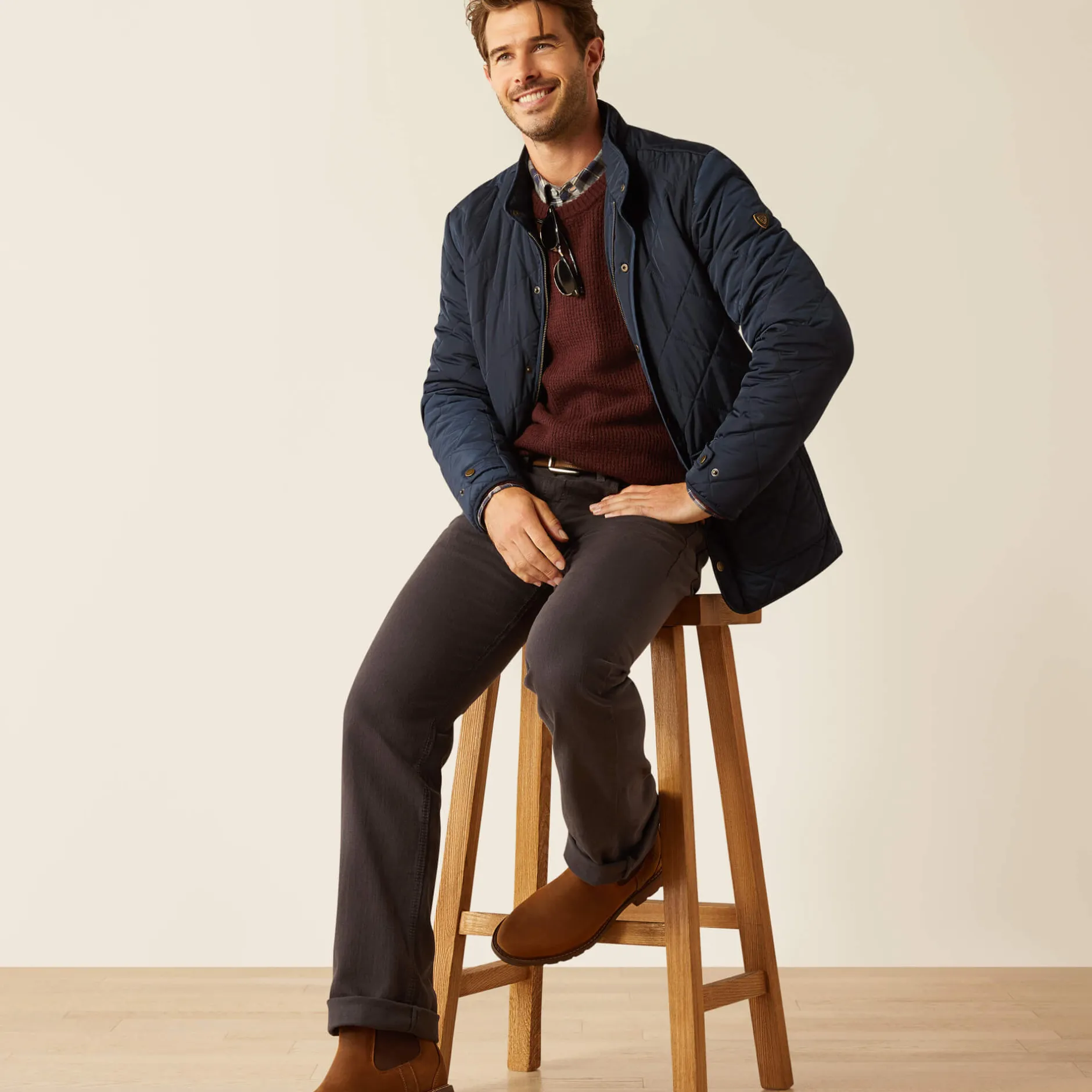 Ariat Oberbekleidung*Woodside Quilted Insulated Jacket NAVY