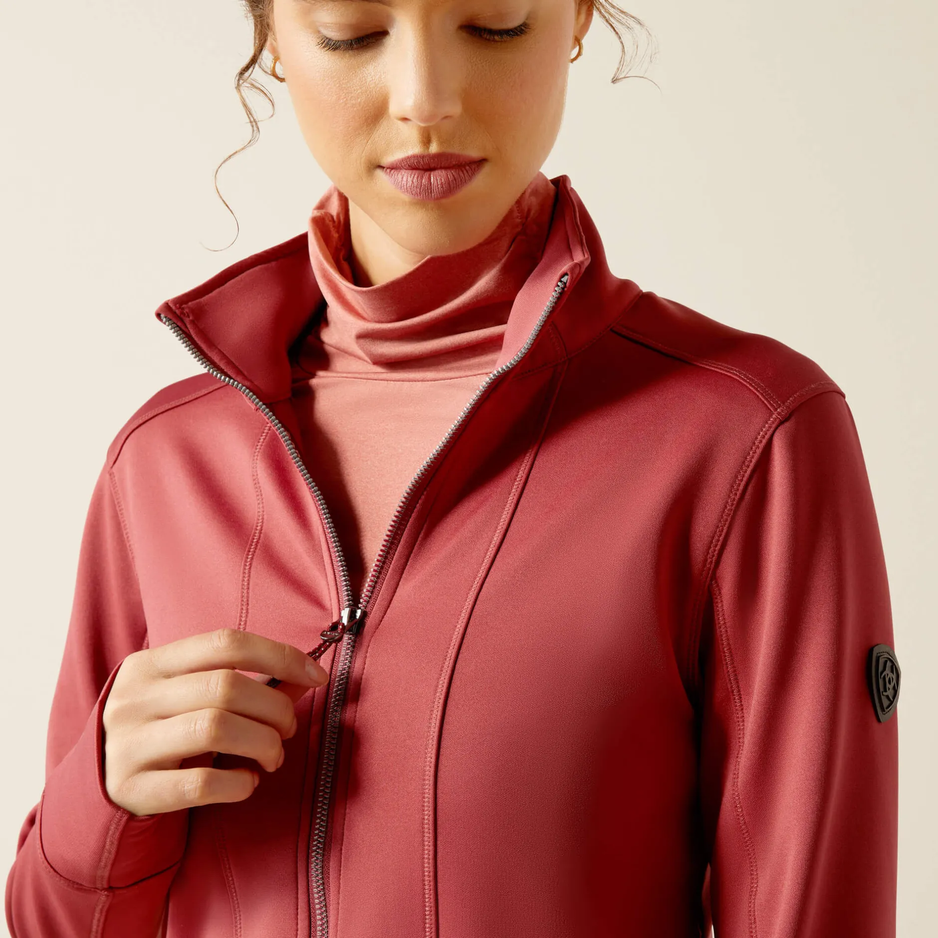 Ariat Sweatshirts & Hoodies*Zaphus Full Zip Sweatshirt BURNT RUSSET